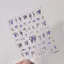 La Mã Wisteria Hoa Tím Nổi Làm Móng Tay Miếng Dán Thanh Lịch Tươi Nơ Chống Thấm Nước Lãng Mạn Trang Trí Móng Tay