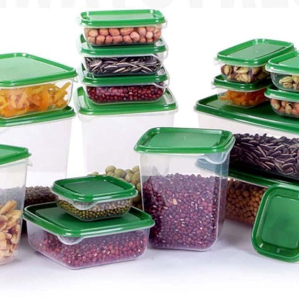 Bộ hộp đựng thức ăn 17 món - set 17 hộp nhựa cao cấp đựng thực phẩm bảo quản tủ lạnh tiện lợi
