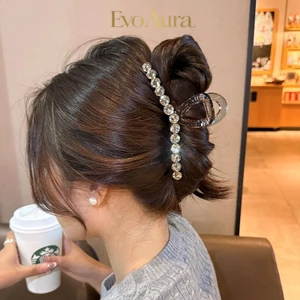 Ngọc Trai Thời Trang Kim Cương Giả Acrylic Lớn Tóc Móng Vuốt Kẹp Cá Mập Thanh Lịch Phụ Kiện Tóc