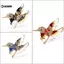KUZHEN Thời Trang Sáng Tạo Kim Cương Giả Hummingbird Thổ Cẩm Dành Cho Nữ Quần Áo Áo Áo Phụ Kiện Quà Tặng HOT