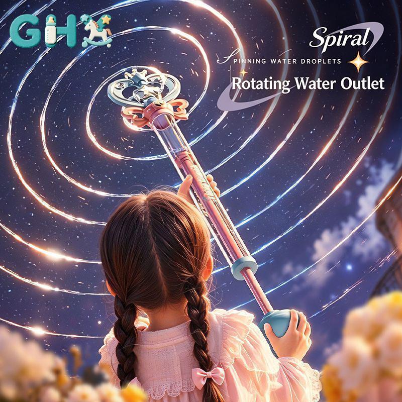 GHX Công Chúa Magic Water Wand Xoay Kéo Phóng Pháo Nước Hoạt Động Dễ Dàng Trẻ Em Mùa Hè Ngoài Trời Chơi Đồ Chơi VN