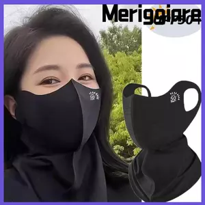 Chống Nắng MERIGGIARE, UPF50 + Khăn quàng cổ chống tia cực tím thoáng khí, Tấm che nắng bảo vệ cổ bằng lụa băng chống bụi mát khi đi xe đạp