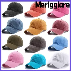 Mũ bóng chày MERIGGIARE Cotton cổ điển có thể điều chỉnh cho nam nữ Mũ chơi gôn