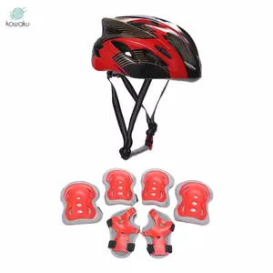 Mũ bảo hiểm và miếng đệm trẻ em, thiết bị đi xe đạp, mũ bảo hiểm trượt patin cuộn, búp bê khuỷu tay