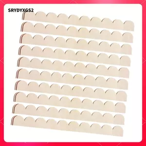 10 Miếng Vỏ Gỗ Viền DIY Chưa Hoàn Thành Gỗ Viền Trang Trí Cạnh Đúc Dải Sơn Thích Hợp Cho Cửa Kệ Tủ Trang Trí Nhà Cửa