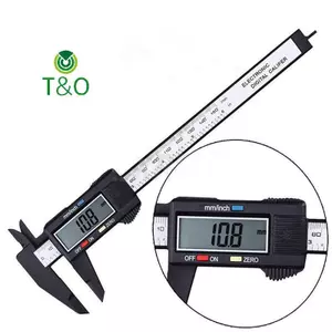 150mm 6 inch LCD Điện tử kỹ thuật số Sợi Carbon Vernier Caliper Gauge micromet [mới]