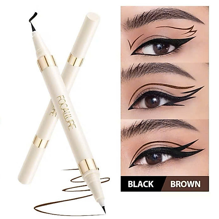 Bút Kẻ Mắt Dạng Lỏng FOCALLURE FA309 2in1 hai đầu chống nước lâu trôi 1.2g | NHÍM HOUSE