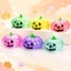 QEARY Halloween Bí Ngô Bóp Đồ Chơi, Kết Cấu Mềm Mại Co Giãn Pinching Squishy Fidget Đồ Chơi, Mới Lạ Lấp Lánh Đàn Hồi TPR Chậm Phục Hồi Thông Hơi Đồ Chơi Đảng
