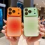 Dành Cho iPhone 17 Pro Max 16 15 14P Shining Dying Color Thiết Kế Cửa Sổ Lớn Mặt Sau Kính TPU Vỏ Điện Thoại Chống Sốc Có Camera Phim Bảo Vệ Chống Trầy Xước Vỏ Chống Bụi Bẩn