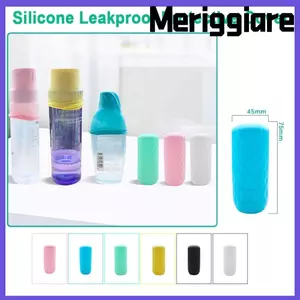 MERIGGIARE 3 Cái Chống Rò Rỉ, Hộp Đựng Du Lịch Co Giãn Nắp Chai Silicon, Vỏ Bảo Vệ Chống Bụi Ngoài Trời Chống Rò Rỉ Đồ Dùng Cắm Trại