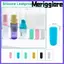 MERIGGIARE 3 Cái Chống Rò Rỉ, Hộp Đựng Du Lịch Co Giãn Nắp Chai Silicon, Vỏ Bảo Vệ Chống Bụi Ngoài Trời Chống Rò Rỉ Đồ Dùng Cắm Trại