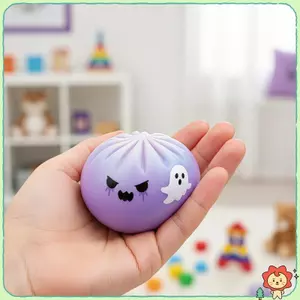 Squishy Halloween Căng Thẳng Đồ Chơi Quái Vật Dễ Thương Bun Bóp Fidget Đồ Chơi Mềm Tăng Chậm Cho Văn Phòng Lo Âu Giảm Trang Trí Bàn Làm Việc