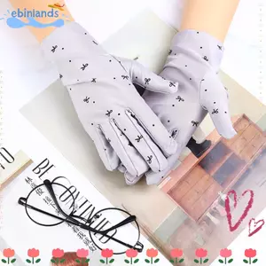 Găng tay mùa hè mỏng EBINLANDS, Găng tay chống nắng Spandex sảng khoái, Găng tay chống tia cực tím siêu mỏng thời trang dành cho nữ