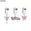 Bluelover Mới Giả Bụng Bướm Giả Bụng Xuyên Trái Tim Zircon Kẹp Trên Bụng Rốn Giả Xuyên Sụn Bông Tai Giả Kẹp Mới