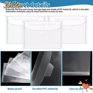 NOTE1 Tem Chết Túi Nhựa, Người Tổ Chức Tem Chết Túi Bảo Quản, Quà Tặng Cắt Chết Sổ Lưu Niệm DIY Tem Chết Hộp Bảo Quản