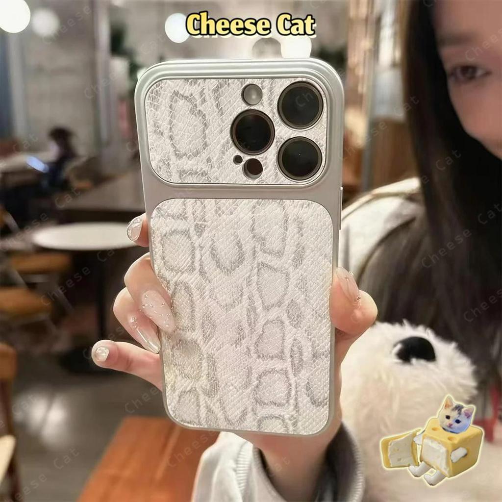 Ốp điện thoại da cao cấp có dây buộc màu bạc đơn giản thời trang cho iPhone 12 13 11 14 15 16 17 Pro Max Xs Max XR
