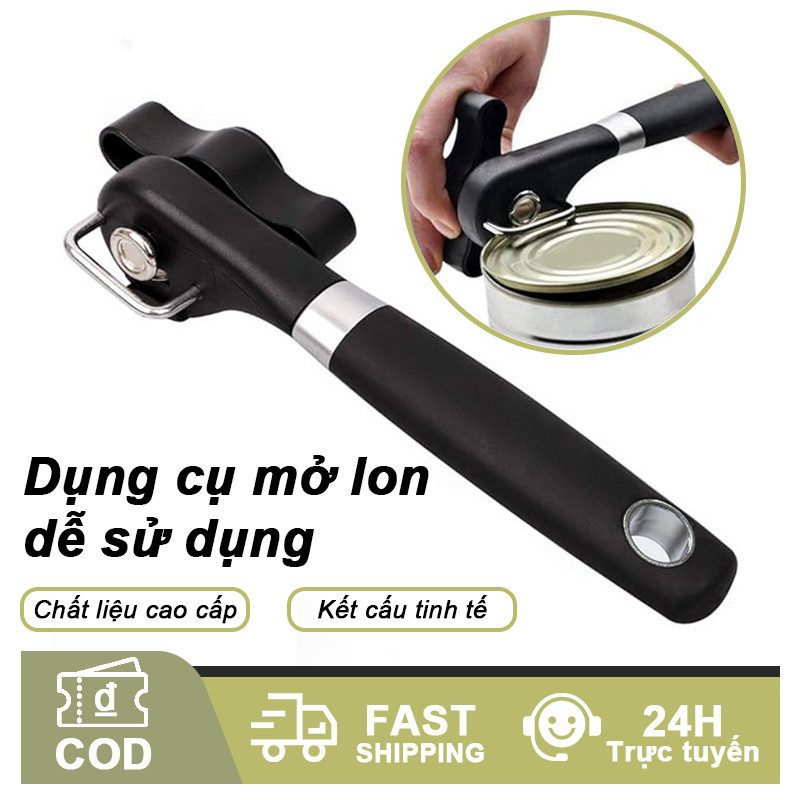 Dụng cụ khui mở hộp đa năng vặn mở lon inox chuyên dụng đồ dùng nhà bếp Dụng cụ khui mở hộp Đồ khui hộp