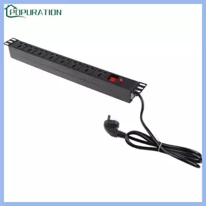 Dải nguồn kim loại POP 1U PDU với 8 ổ cắm cho bàn làm việc Bàn làm việc Đầu giường Bàn làm việc