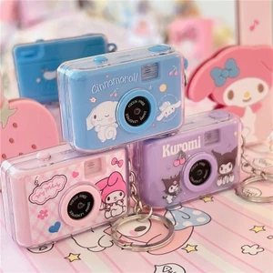Mini phát sáng âm thanh giả máy ảnh hoạt hình dễ thương học sinh túi sách móc khóa mặt dây chuyền sáng tạo ngộ nghĩnh đồ chơi nhỏ