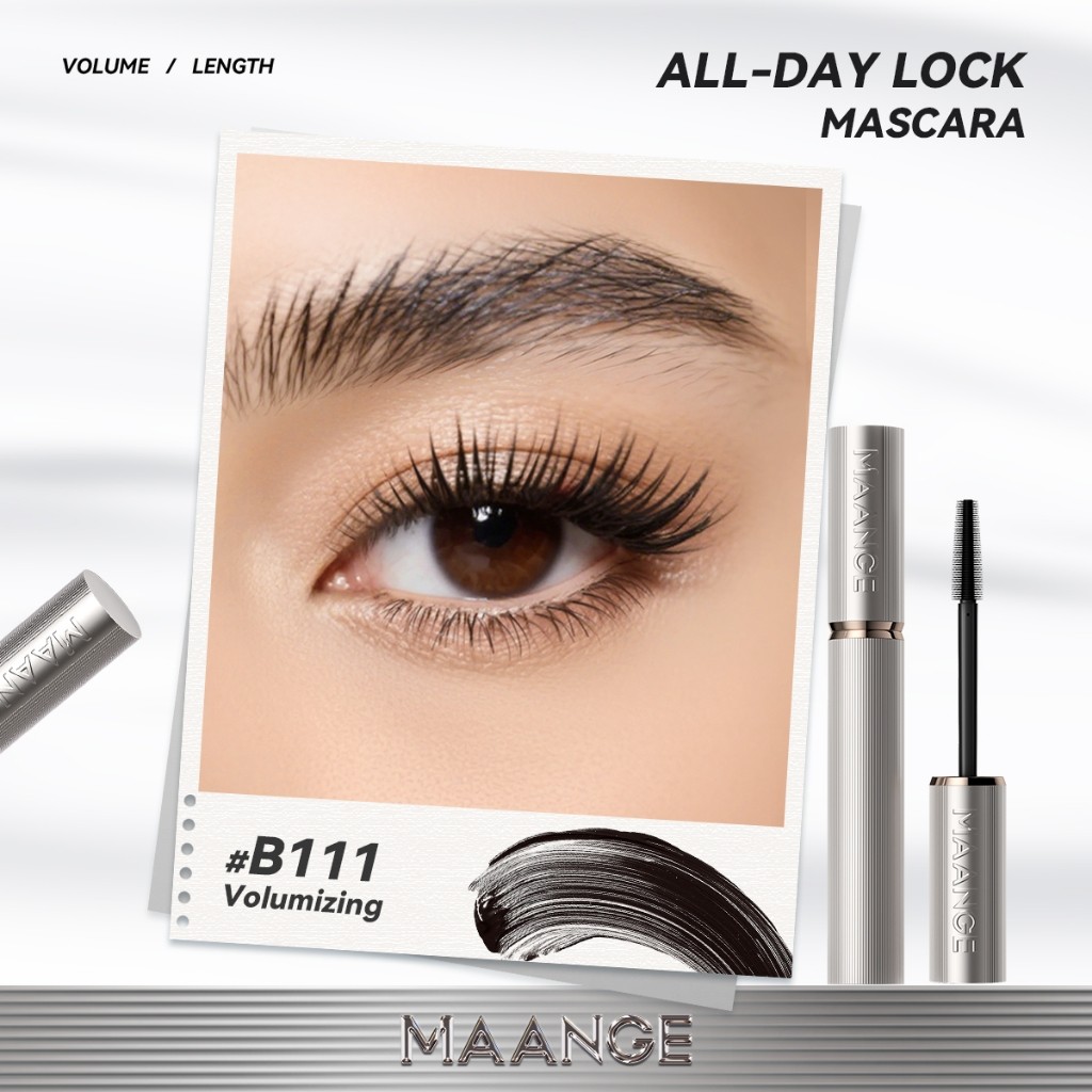 Bộ trang điểm mắt MAANGE Mascara kẻ mắt Ultra Tipis không thấm nước lâu trôi