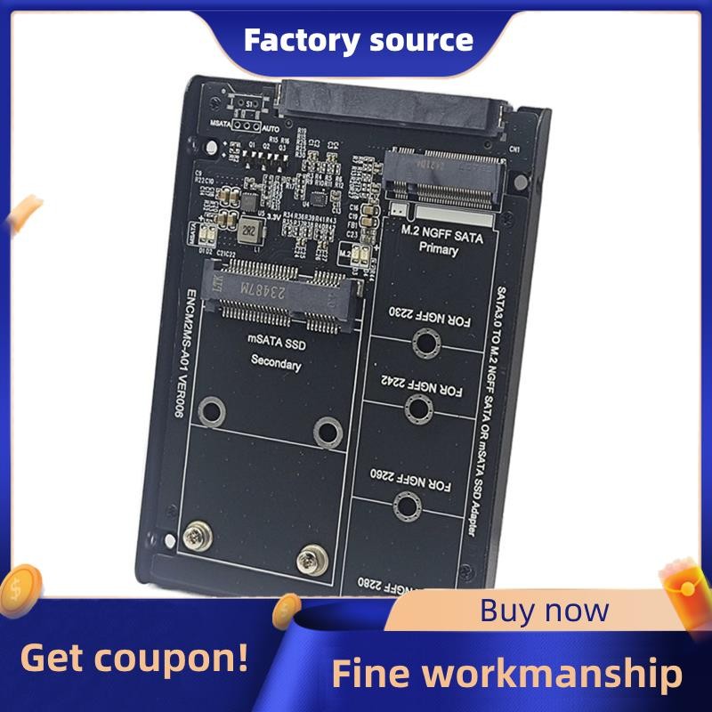 Ốp Lưng SSD M2 + MSATA Sang SATA3.0 6Gb Adapter Riser Card Board Với Ổ ...