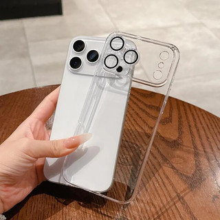 [JLK] Ốp từ tính siêu mỏng bằng nhựa cứng trong suốt sang trọng cho iPhone 17 Air 16E 16 15 14 Plus 13 12 11 Pro Max Vỏ bảo vệ Camera