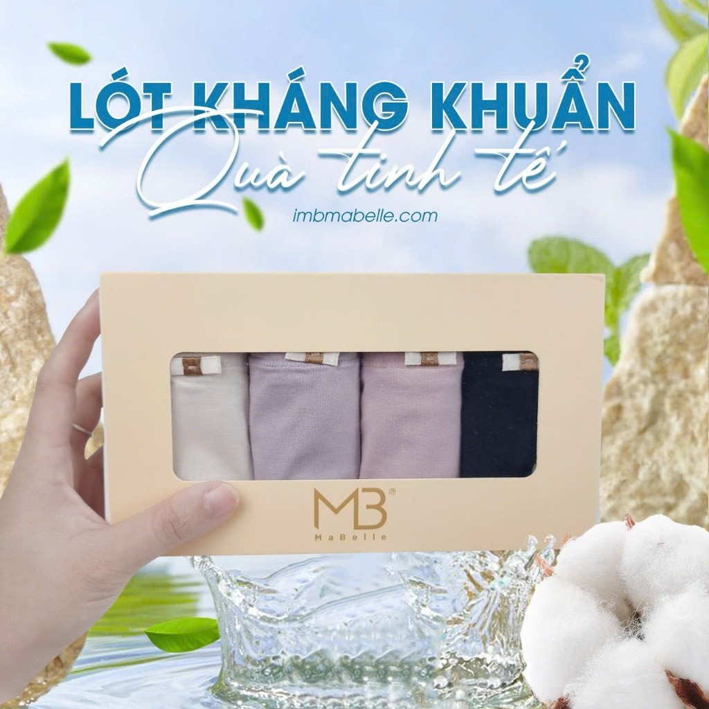 Quần lót nữ MB Mabelle 8885 (8867) cotton kháng khuẩn, hạn chế viêm nhiễm, mềm êm nhẹ - Đủ màu, size