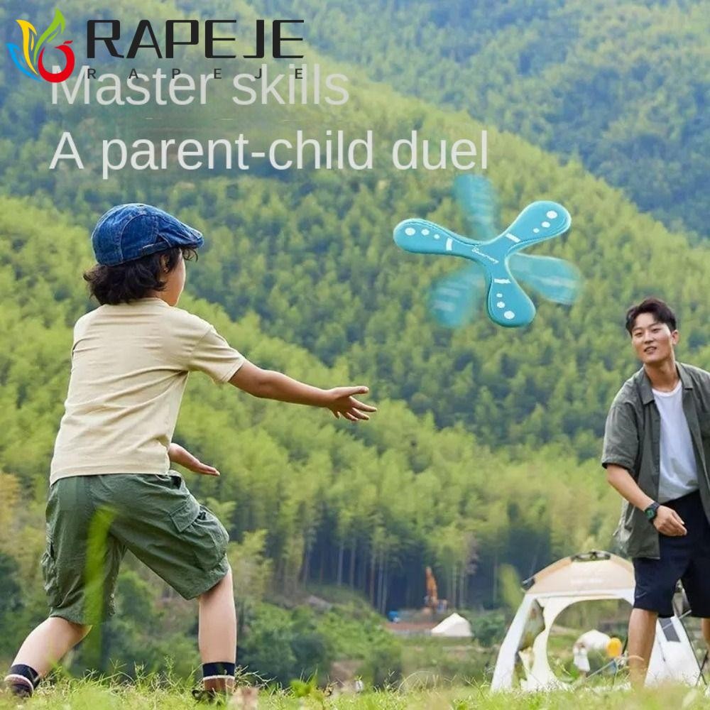 RAPEJE Flying Boomerang Toy, Fast Catch Returning Three-leaf Throw ...