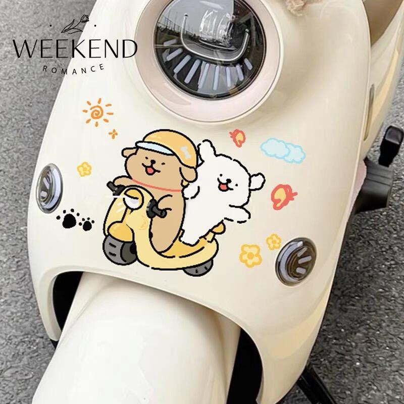 [Line Puppy] Tem tên theo yêu cầu, tem chữ ký dán xe máy, dán ô tô, mũ bảo hiểm, dán điện thoại Decal chống nước bền màu