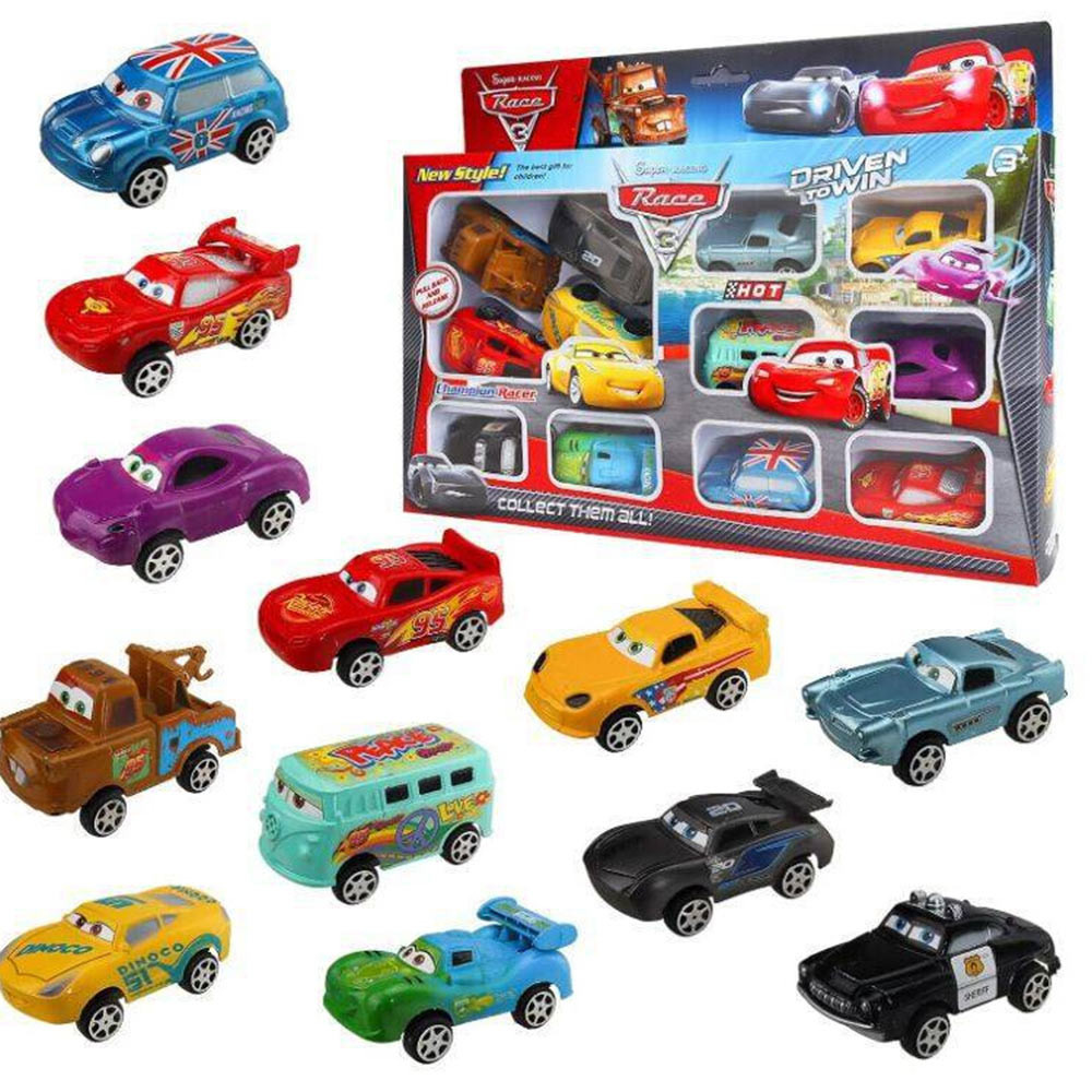 12-in-1McQueen Toys Model Super Racing Cars Pull Back Toy