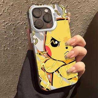 Ốp Lưng iPhone Hình Pikachu Giận Dữ Cá Tính - Tương Thích 16/15/14/13/12/11 Pro Max, XS Max, X