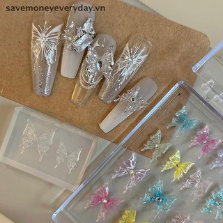 [savemoneyeveryday] 1 Cái Giảm 3D Khuôn Silicon Móng Tay Nghệ Thuật Trang Trí Móng Tay DIY Mẫu Móng Tay Nghệ Thuật Nơ Móng Tay Khuôn [vn]