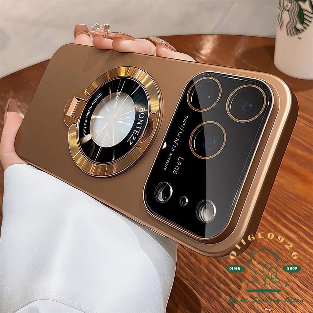 【 Ốp lưng iPhone17 】 Giá đỡ cảm giác da lỏng siêu mỏng Vỏ điện thoại từ tính iPhone 17 Pro Max 16 15 14 13 12 11 cho vỏ iPhone Vỏ cứng PC chống sốc