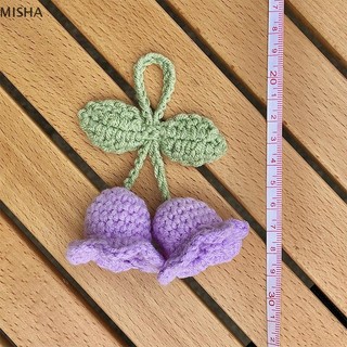 Misa Handmade Móc Hoa Lan Móc Khóa Dành Cho Nữ Cô Gái Lãng Mạn Hoa Mặt Dây Chuyền Túi Xách Trang Trí Phụ Kiện Xe Hơi Quà Tặng