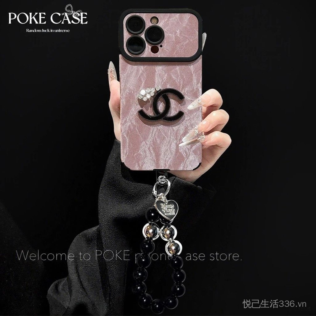 Thích hợp cho iPhone16 Light Luxury Sticker Vỏ điện thoại 14 / 15promax Cửa sổ lớn Lông tím 7 / 8p Nữ