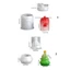 Treeling Holiday Khuôn Silicon Trang Trí Ông Già Noel Nhựa Giá Đỡ DIY Bộ