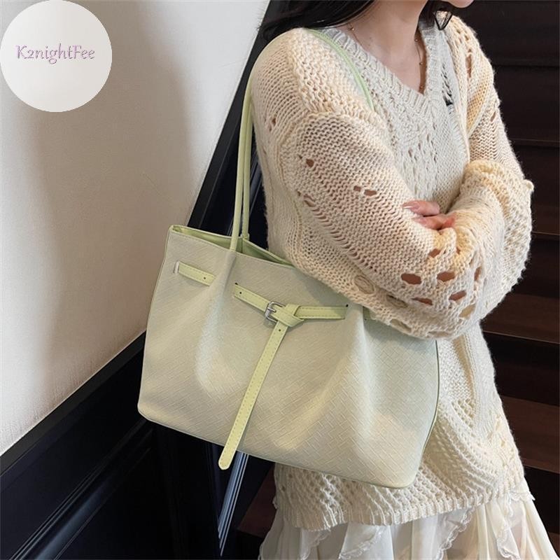 K2nightFee Túi Tote Thời Trang Dung Tích Lớn Túi Xách Nữ Di Động Du Lịch Làm Việc Túi đeo dưới cánh tay Da Mềm Màu Nguyên Chất Nách Túi VN