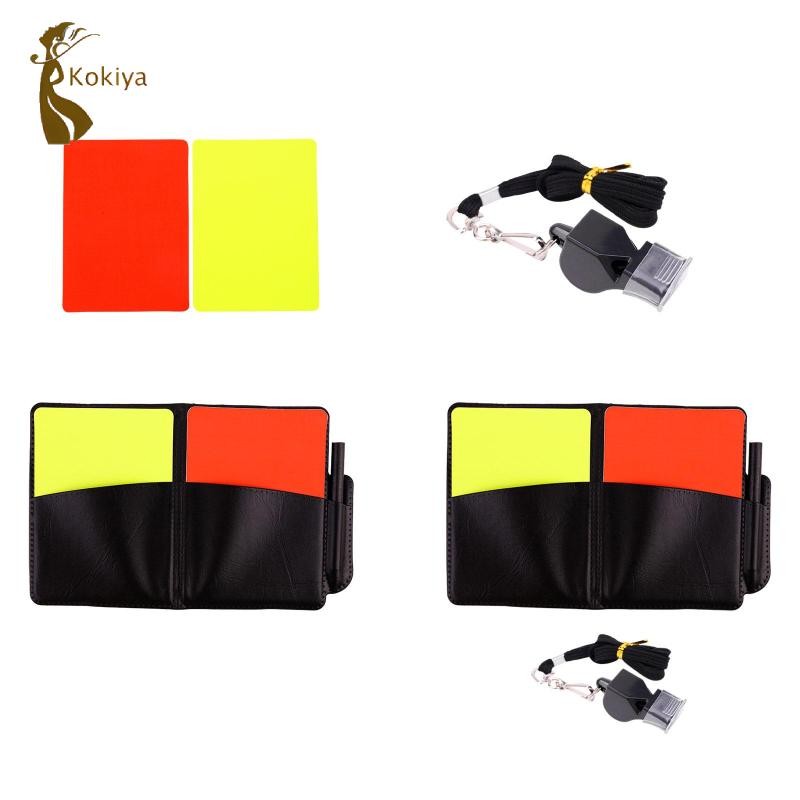 Bộ thẻ trọng tài bóng đá Bộ trọng tài Thẻ vàng và đỏ bóng đá PVC cho