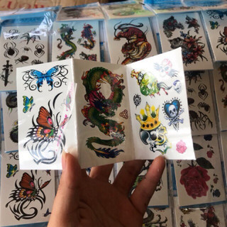 sỉ vỉ 30 túi xăm các hình (túi 3 tờ)