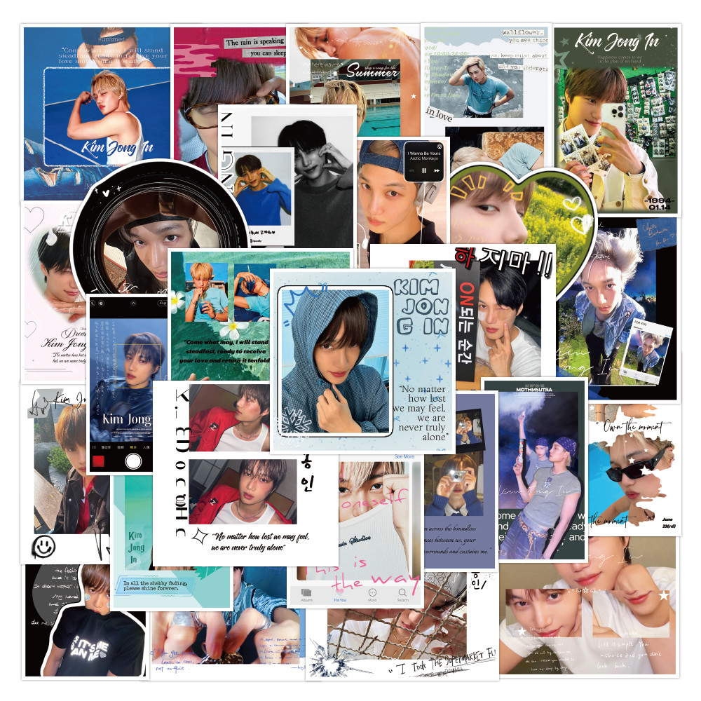8-100 Cái / bộ EXO Park Chanyeol Miếng Dán Ảnh BAEK HYUN Oh Se Hun EXIST Tinh Chất Đảo Ngược Đừng chiến đấu với cảm giác Hành Lý Laptop Điện Thoại Sổ Tay Dán YM