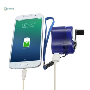 Bộ sạc khẩn cấp tay quay ngoài trời khẩn cấp Bộ sạc khẩn cấp 5.5V Bộ sạc du lịch Phụ kiện sinh tồn ngoài trời mới