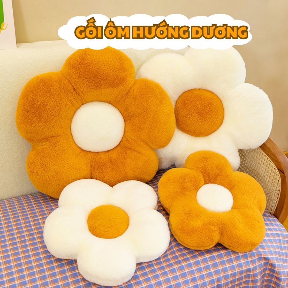 Gối Tựa Hình Bông Hoa, Đệm Lót Ghế Êm Ái, Gối Ôm Mẫu Cute Richouse