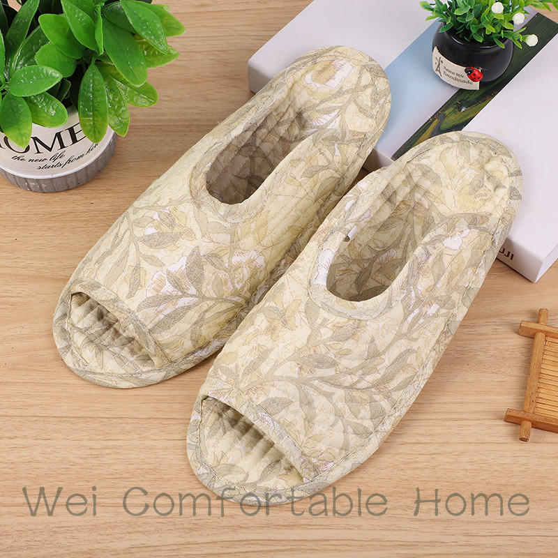 Dép Mục Vụ Đế Mềm Tắt Tiếng Dép Nam Quilted Cotton Thoáng Khí Dép Bán Buôn Đế Mỏng
