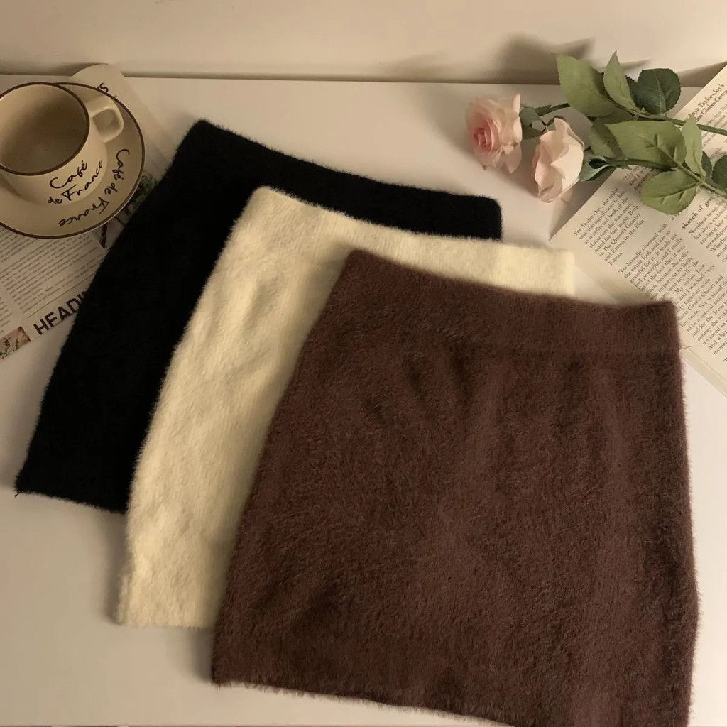Milyfashion Giả Chồn Lông Cừu Váy Cao Cấp Gợi Cảm Phong Cách Mới Phù Hợp Với Phiên Bản Hàn Quốc Thu Đông Phong Cách Mới