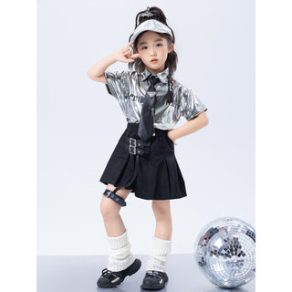 Áo Hip Hop Cho Bé Gái Đồ Nhảy Cho Đồ Nhảy Hiện Đại Bé Trai Trẻ Em Set Đồ Dance Đồ Biểu Diễn Cho Đồ Nhảy Zumba