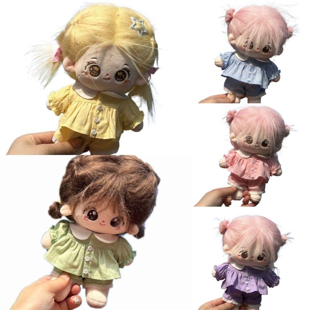 Flazea 20cm Quần Áo Búp Bê, Búp Bê Cotton OB11 Quần Áo Sơ Mi, Hoạt Hình Búp Bê Phụ Kiện BJD Cosplay Đạo Cụ Bộ Áo Mini Quà Tặng Sinh Nhật