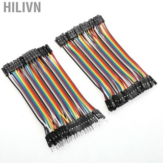 hilivn Bộ dây nhảy 10 cm đầy màu sắc 40pin M đến F cho Breadboard