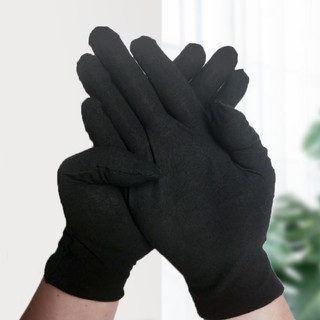 Găng Tay Cotton Đen Dày Bảo Vệ Lao Động Công Việc Nhà Găng Tay Đĩa Hạt Wenwan Nghi Thức Găng Tay Cotton Găng Tay Trắng VDUA