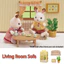 Sylvanian Families Dollhouse Furniture Sets — Official EPOCH Miniature Accessories (ST Certified, Ages 3+)