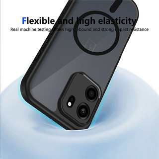 Ốp Điện Thoại Từ Tính Màu Đen Cho OnePlus Nord CE6 CE5 Ace 6 6T 5 Pro Ultra Racing Bốn Góc Túi Khí Chống Rơi Vỏ Bảo Vệ A012